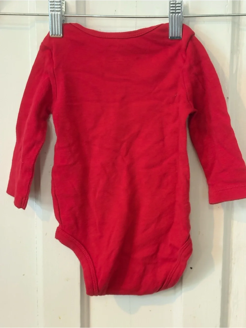 Carter's Red 'Santa's Girl' Long-Sleeve Baby One-Piece